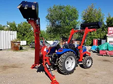 Минитрактор Dongfeng 244 G2 c экскаватором и фронтальным погрузчиком